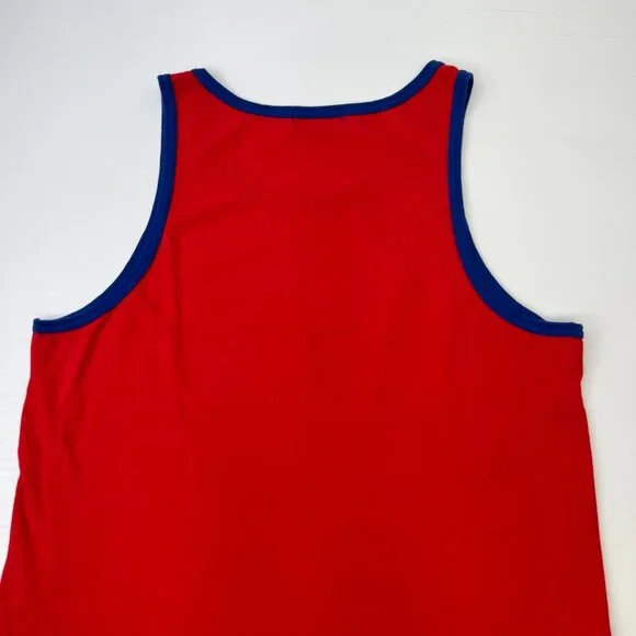 Vintage Ralph Lauren Shirt Men Large Volley Sleeveless Tank Made USA Y2K Core No